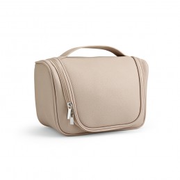 Shanghai Toiletry Bag recycled Leather, ATB002-131 - Beige