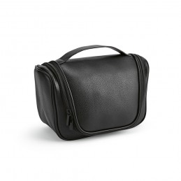 Shanghai Toiletry Bag recycled Leather, ATB002-103 - Black