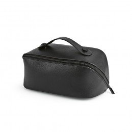 Macao Toiletry Bag recycled Leather, ATB004-103 - Black