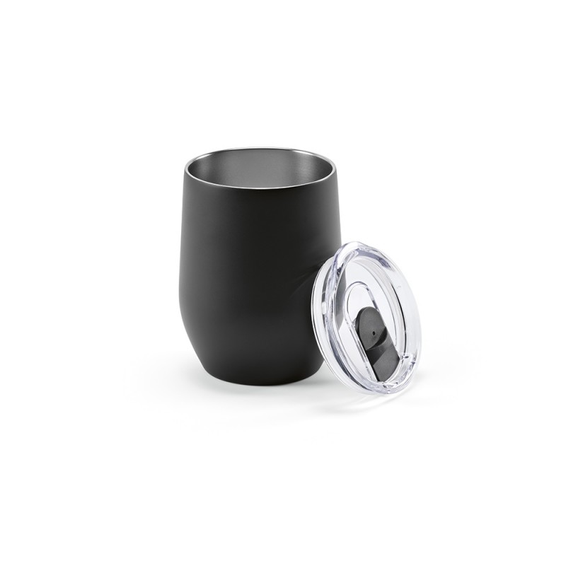 Tigris Travel Cup Recycled Stainless Steel 320 ml , ACP005-103 - Black Tigris Travel Cup Recycled Stainless Steel 320 ml , ACP005-103 - Black