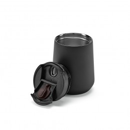 Euphrates Travel Cup Recycled Stainless Steel 430 ml , ACP006-103 - Black
