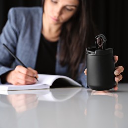 Euphrates Travel Cup Recycled Stainless Steel 430 ml , ACP006-103 - Black