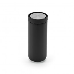 Senegal Travel Cup Recycled Stainless Steel 400 ml , ACP009-103 - Black
