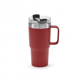 Neman Mug Recycled Stainless Steel 580 ml , AMG019-115 - Burgundy
