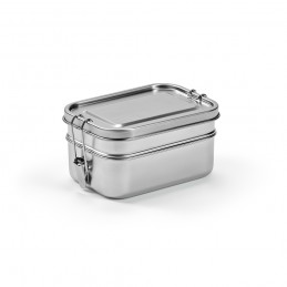 Picasso Lunchbox Recycled Stainless Steel 1240 ml , ALB003-107 - Silver