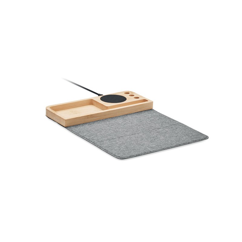 PANDU, Incarcator wireless bambus 15W, MO2281-40 - Maro PANDU, Incarcator wireless bambus 15W, MO2281-40 - Maro
