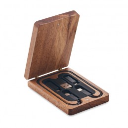 VERSA, Set de cabluri 3 in 1, MO2150-40 - Maro