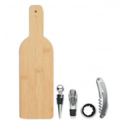 VINOVAULT SET, Set de vin in forma de sticla, MO2381-40 - Maro
