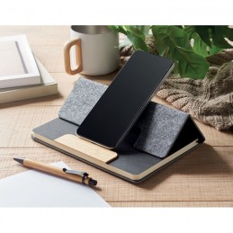 NOTEMIX, Set de notebook-uri A5 RPET, MO2390-15 - Gri