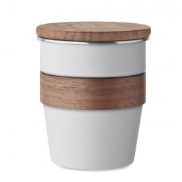 WALNUT, Pahar un singur perete 350 ml, MO2322-06 - Alb