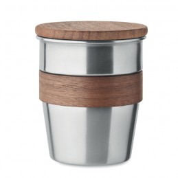WALNUT, Pahar un singur perete 350 ml, MO2322-16 - Argintiu