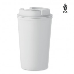 BEIBAKU, Pahar PLA perete dublu 350ml, MO2310-06 - Alb