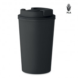 BEIBAKU, Pahar PLA perete dublu 350ml, MO2310-03 - Negru