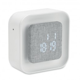 LUCE, Ceas alarma ABS/RPET reciclat, MO2299-06 - Alb