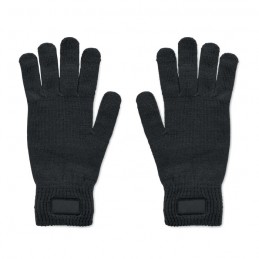 HANDNIT, Manusi tricotate din RPET, MO2399-03 - Negru