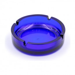 scrumiera Ashtray sticla albastru translucida, 23M092605 - Albastru
