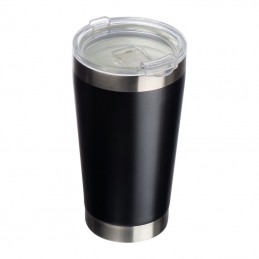 Cană din oțel inoxidabil cu înveliș ceramic în int, 8431803 - Negru