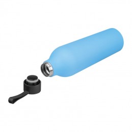 Sticlă termos cu suprafața cauciucată, 750 ml, 8389024 - Light Blue