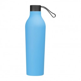 Sticlă termos cu suprafața cauciucată, 750 ml, 8389024 - Light Blue
