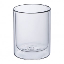 Pahar din sticlă cu perete dublu, 330 ml, 8385066 - Transparent