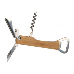 Tirbușon cu desfăcător de sticle, 8383913 - Beige