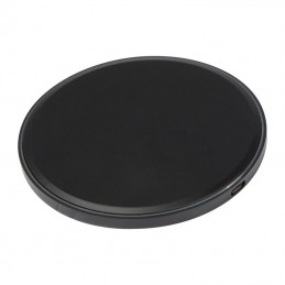 Încărcător wireless cu afișaj LED, 3424103 - Negru