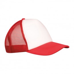 Șapcă trucker cu 5 panele  Egmond, 425805 - Rosu