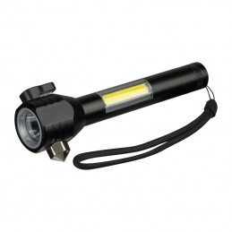 Lanternă reîncărcabilă Trent, 412803 - Negru