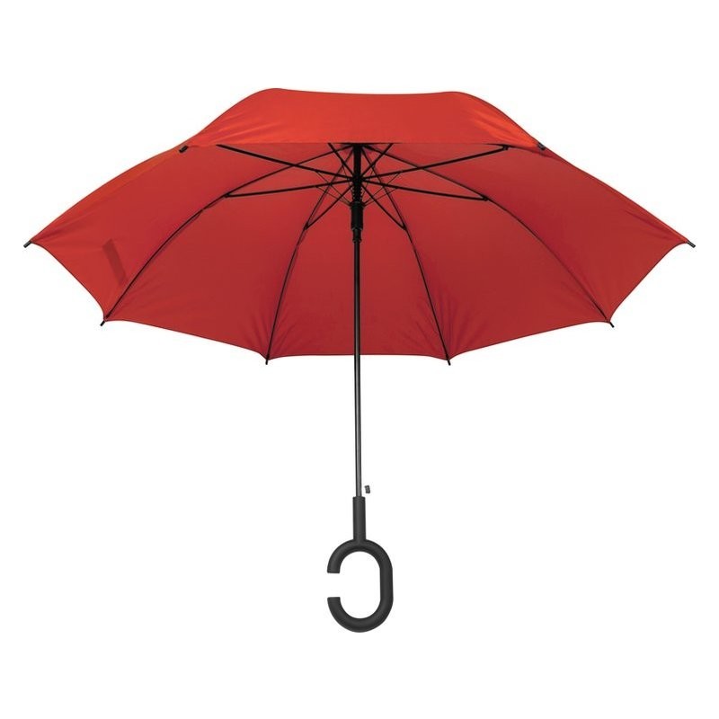 Umbrelă cu mâner ”C” - 4139105, Red