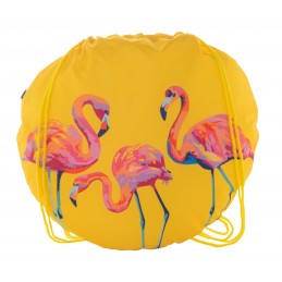 CreaDraw Circle, rucsac cu șnur, personalizat, RPET, AP716782-02, galben