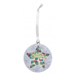 CreaFelt Tree, Ornament pentru brad, stea, AP716791-C, gri