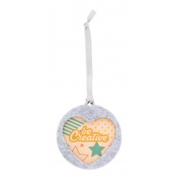 CreaFelt Tree, Ornament pentru brad, inimă, AP716791-E, gri