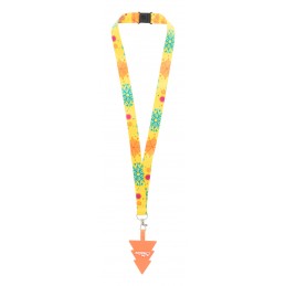 Subyard Mobile Xmas Safe, Lanyard personalizat cu suport telefon mobil, RPET, AP716797, alb