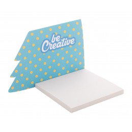 CreaStick Xmas, Carnețel post-it-uri, personalizat, brad de Crăciun, AP716799-A, alb