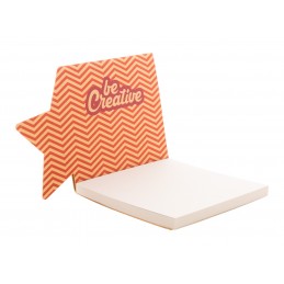 CreaStick Xmas Eco, Carnețel post-it-uri, personalizat, stea, AP716800-B, natural