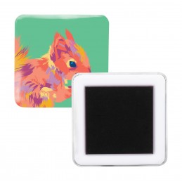 MagBadge Square, magnet de frigider tip pin, AP716811, alb