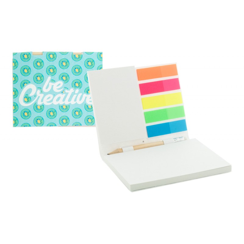 CreaStick Seed Combo Plus, Carnețel cu post-it-uri, personalizat, AP716815, alb CreaStick Seed Combo Plus, Carnețel cu post-it-uri, personalizat, AP716815, alb