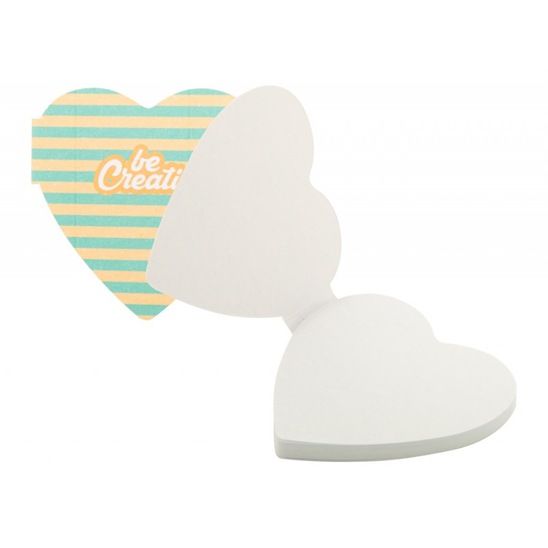 CreaStick Seed Heart, Carnețel de post-it-uri personalizat, AP716825, alb CreaStick Seed Heart, Carnețel de post-it-uri personalizat, AP716825, alb