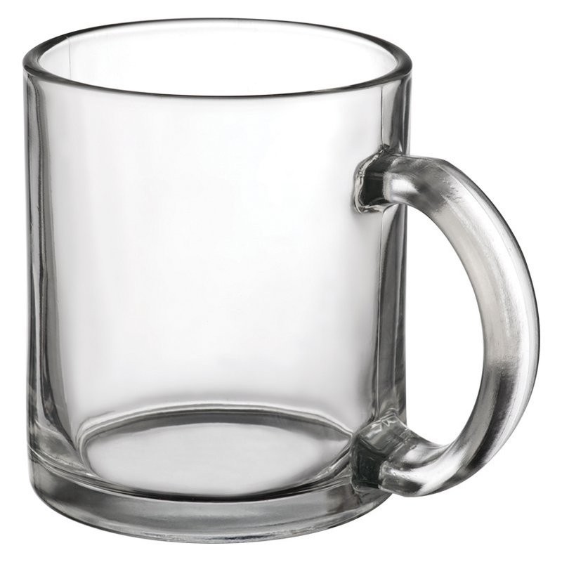 Ceaşcă de cafea din sticlă 300 ml - 8333166, Transparent