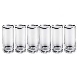 Set de 6 pahare pentru băuturi - F23166, Transparent