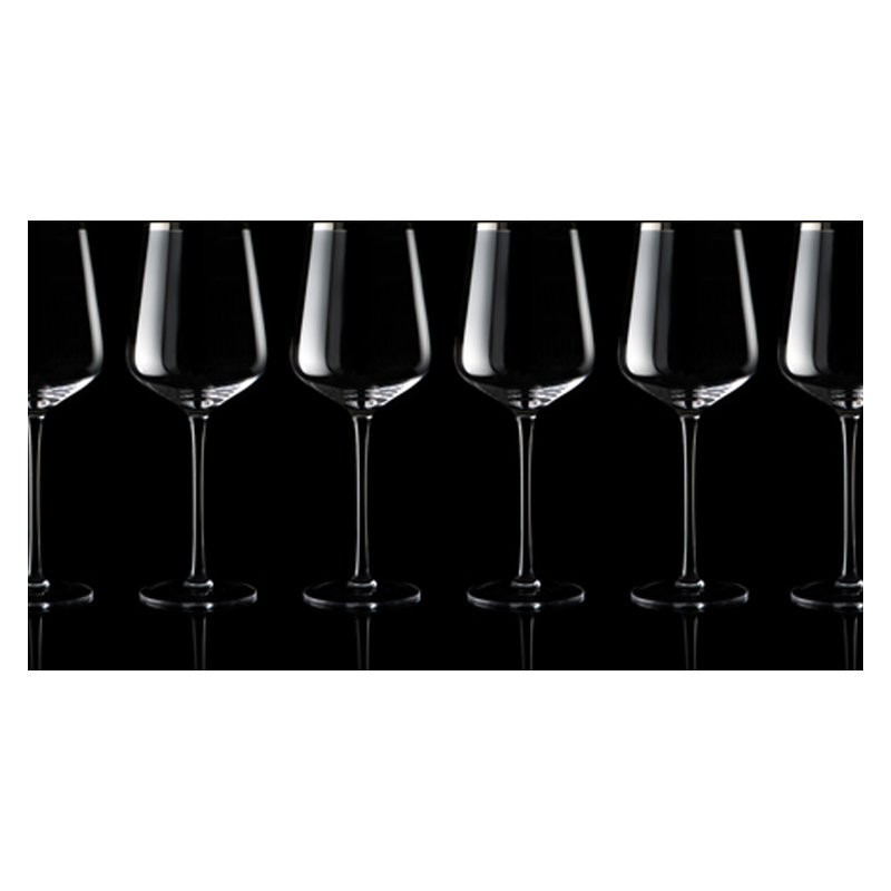 Set de 6 pahare ptr vin roşu - F22766, Transparent