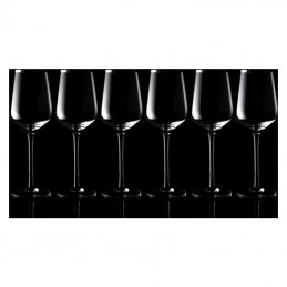 Set de 6 pahare pentru vin alb - F22866, Transparent