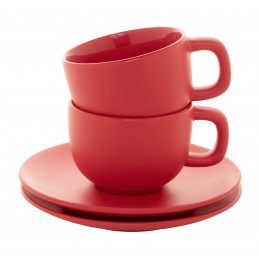 Caturra Plus, Set cești capuccino, AP800556-05, roșu