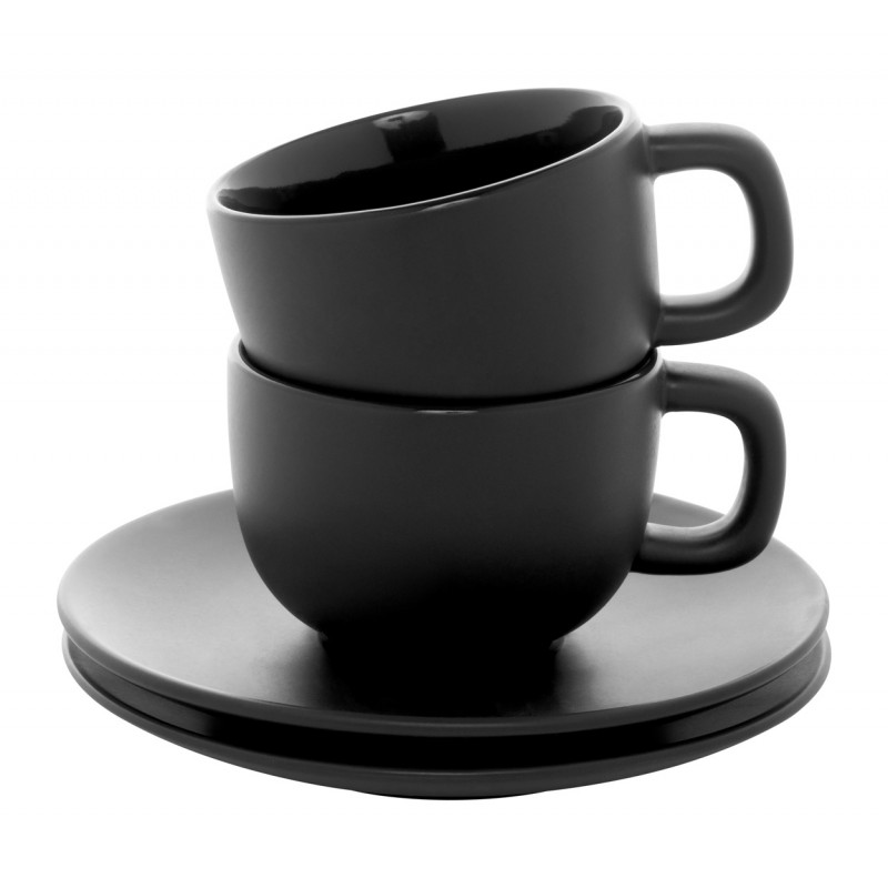 Caturra Plus, Set cești capuccino, AP800556-10, negru Caturra Plus, Set cești capuccino, AP800556-10, negru