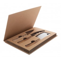 Fontina, Set de cuțite pentru brânză, AP800562, natural