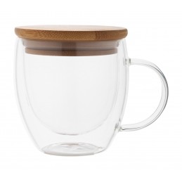 Grobina Mini, Cană termică din sticlă, AP800566, transparent