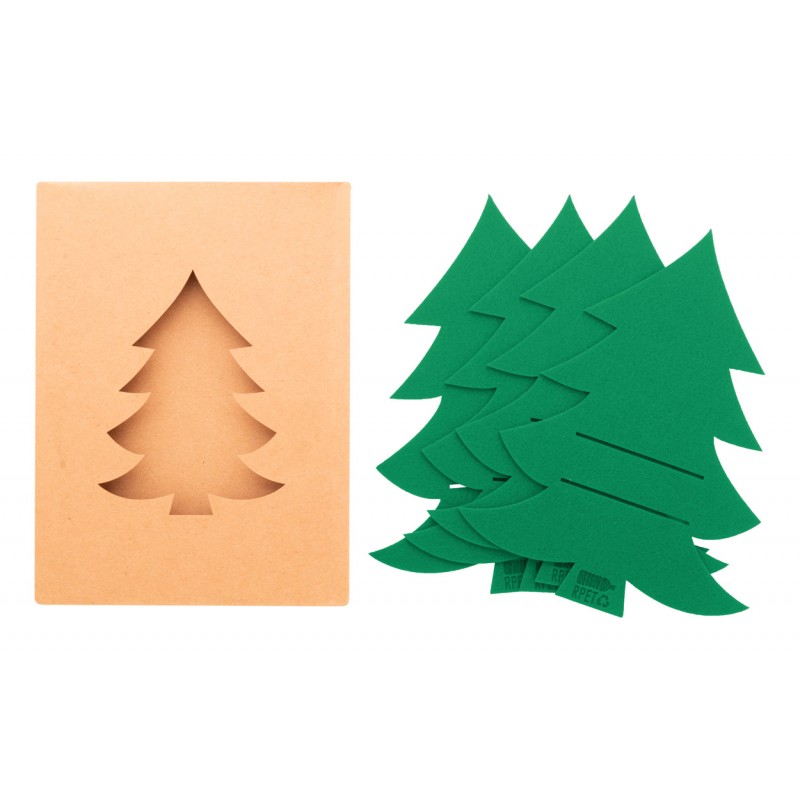 Tonsvik, Set suport pentru tacâmuri, de Crăciun, RPET, AP845192-07, verde Tonsvik, Set suport pentru tacâmuri, de Crăciun, RPET, AP845192-07, verde