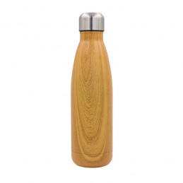 WOODY 500 ml vacuum bottle, brown - R08205.10