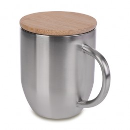 MALOY 350 ml steel mug, silver - R08481.01