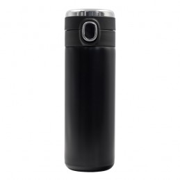 BOUNCE 420 ml vacuum mug with thermometer, black - R08438.02